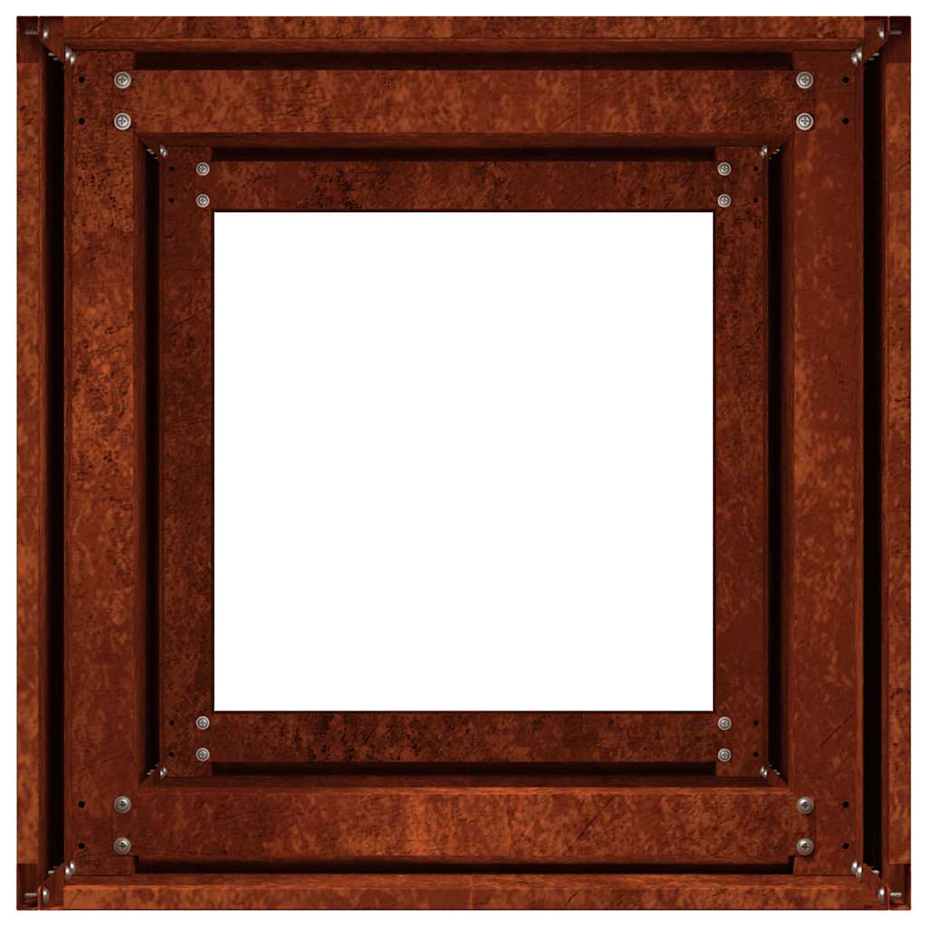 Garden Planter Rusty 40 x 40 x 80 cm