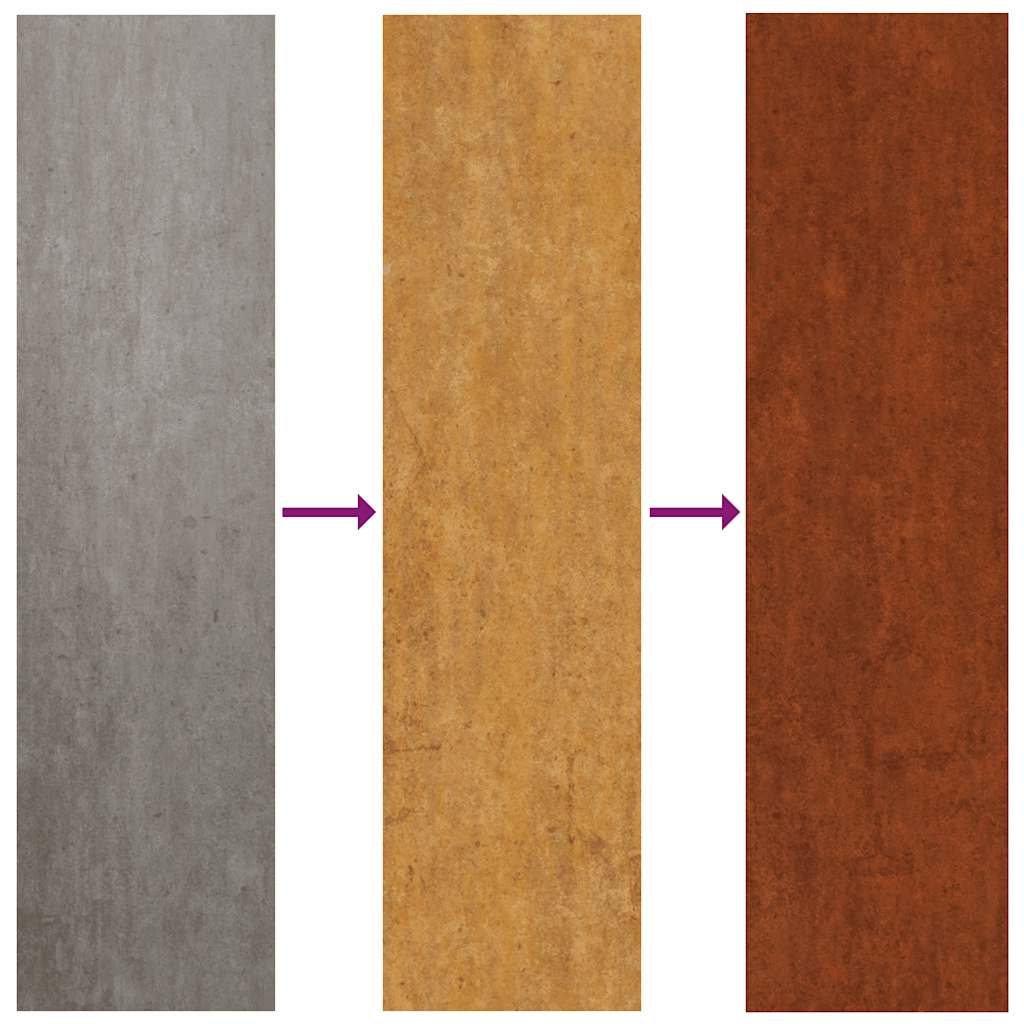 Garden Planter Rusty 40 x 40 x 80 cm