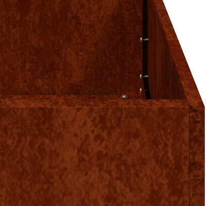 Garden Planter Rusty 40 x 40 x 80 cm