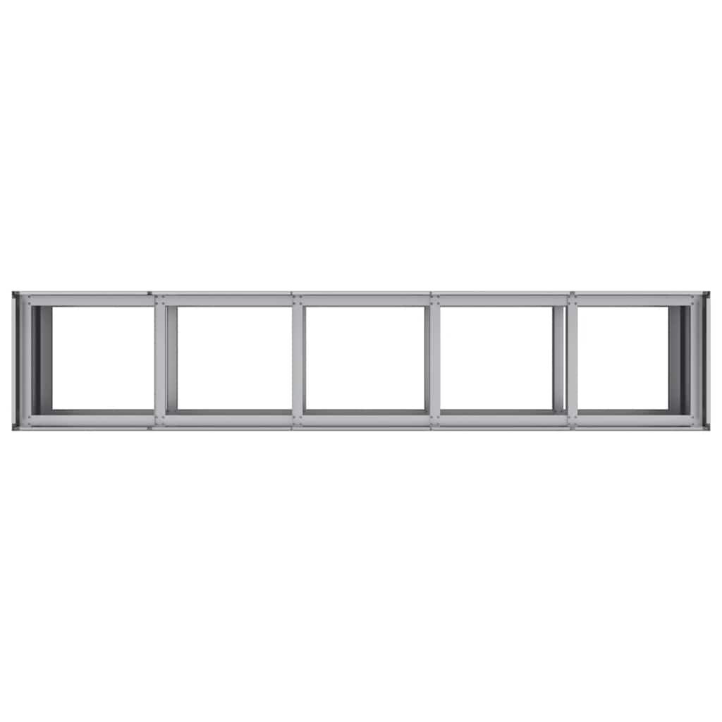 Planter 200x40x80 cm Galvanised Steel