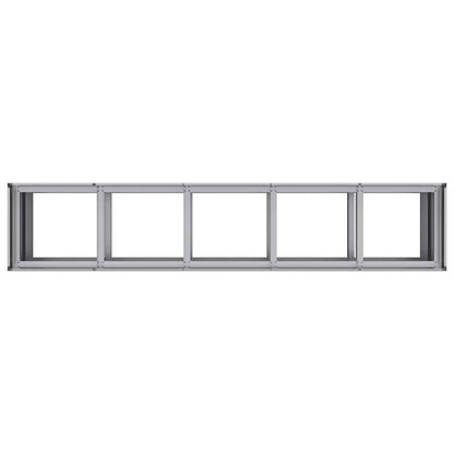 Planter 200x40x80 cm Galvanised Steel