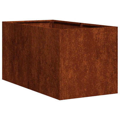 Garden Planter Rusty 40 x 80 x 40 cm