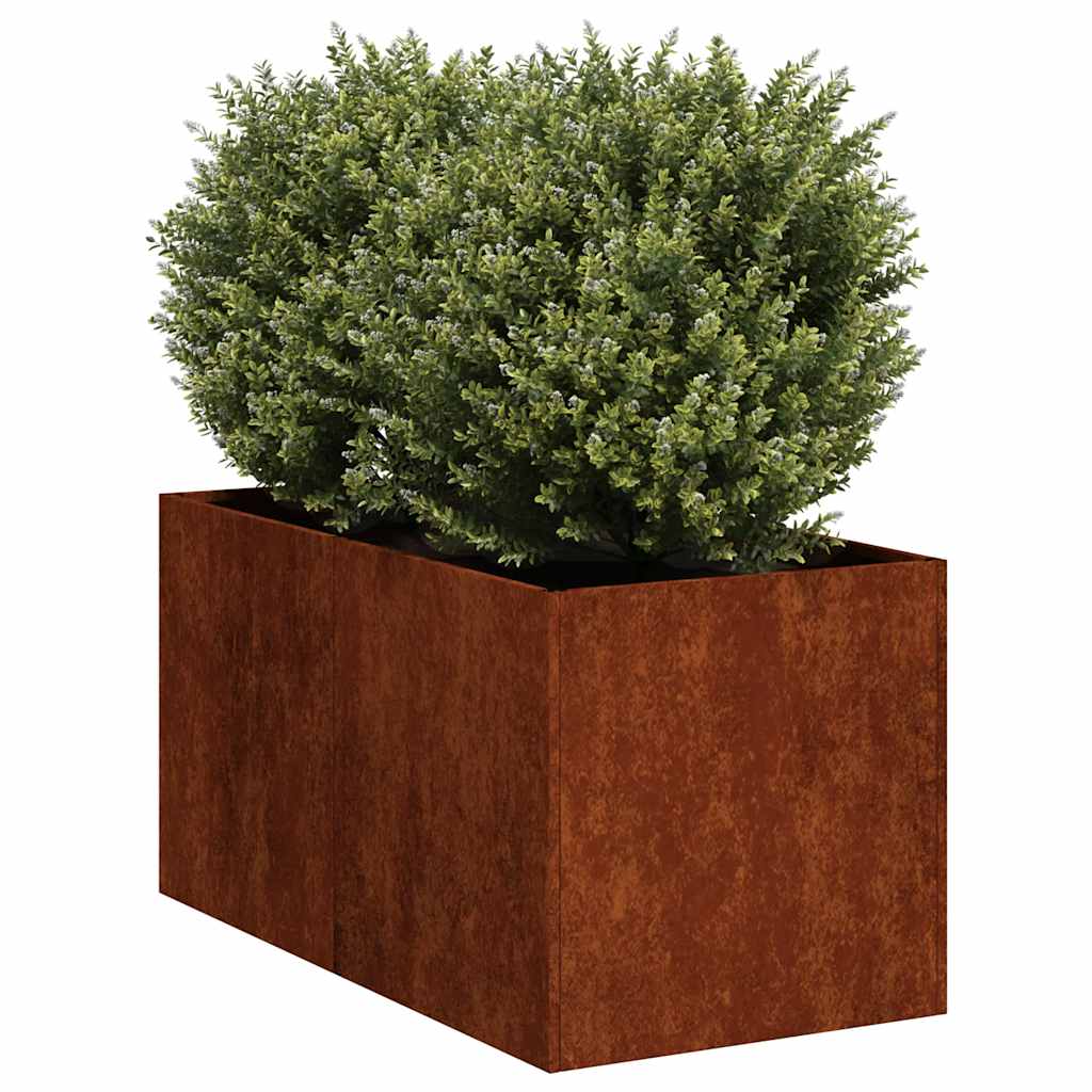 Garden Planter Rusty 40 x 80 x 40 cm