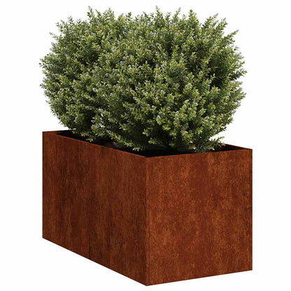 Garden Planter Rusty 40 x 80 x 40 cm