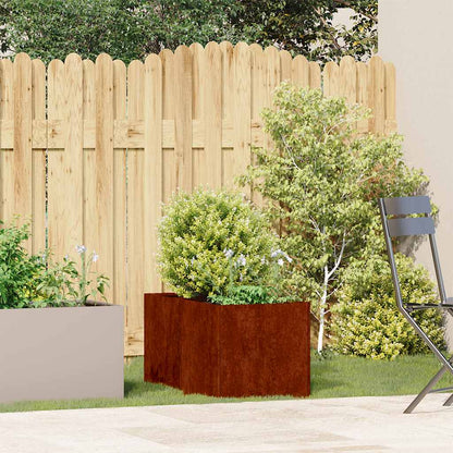 Garden Planter Rusty 40 x 80 x 40 cm