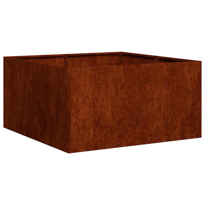 Garden Planter Rusty 80 x 80 x 40 cm