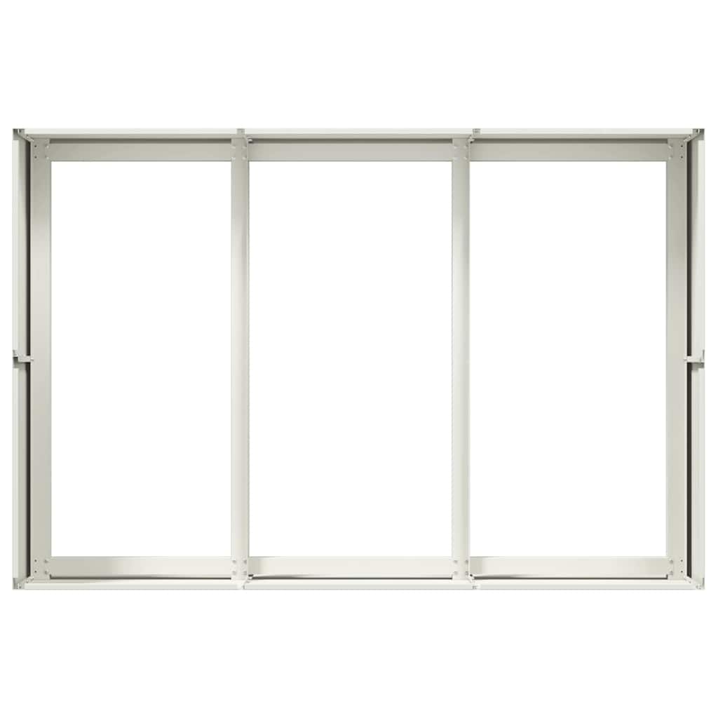 Planter White 120x80x40 cm Steel