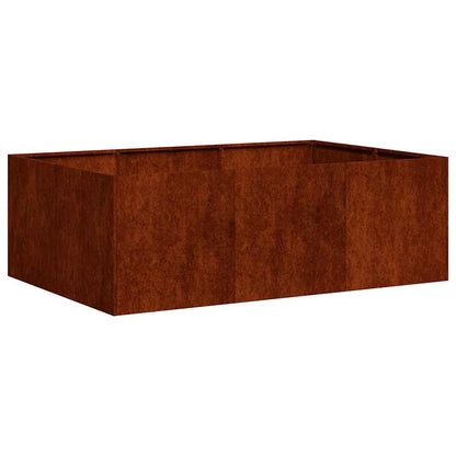 Planter Rusty 120x80x40 cm Weathering Steel