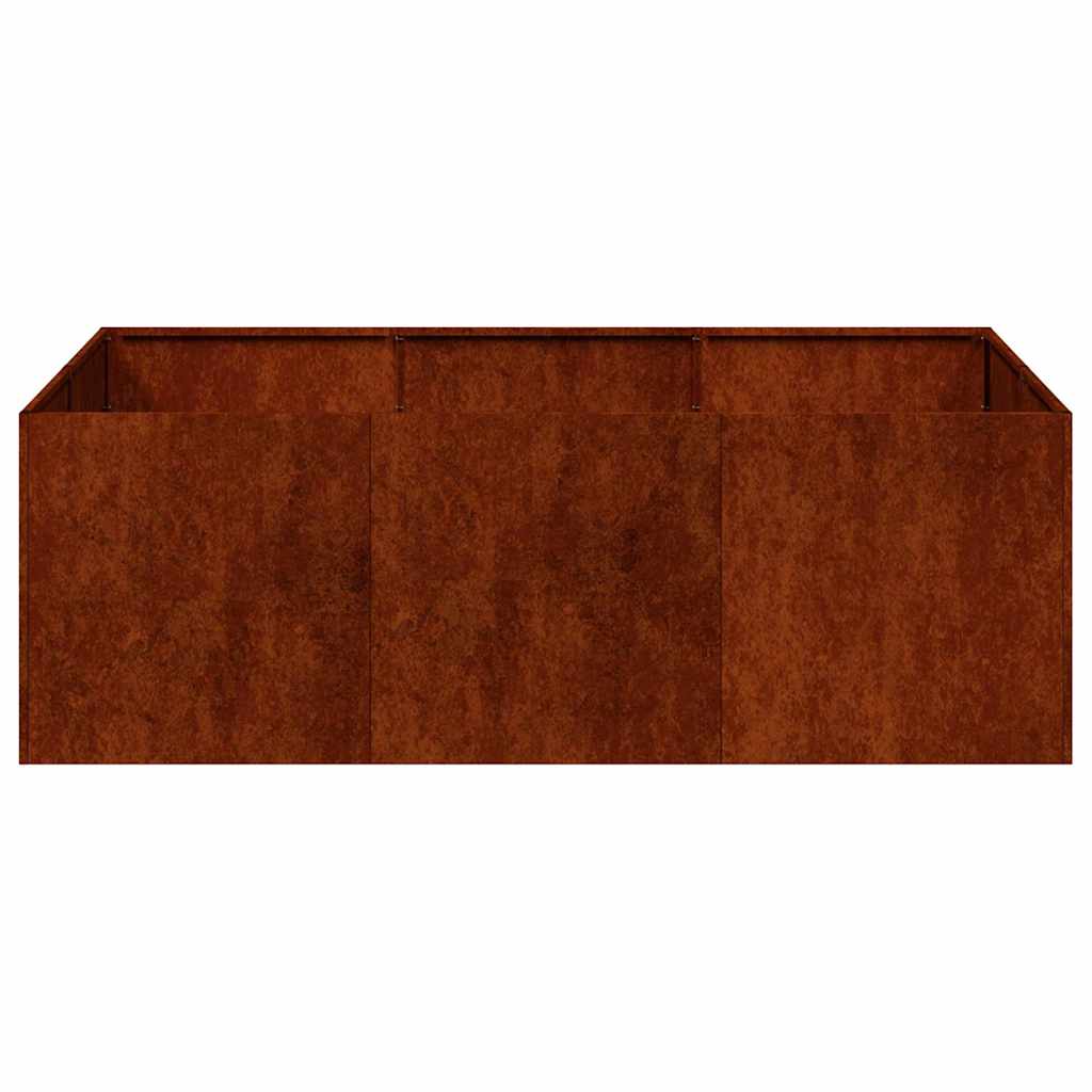 Planter Rusty 120x80x40 cm Weathering Steel