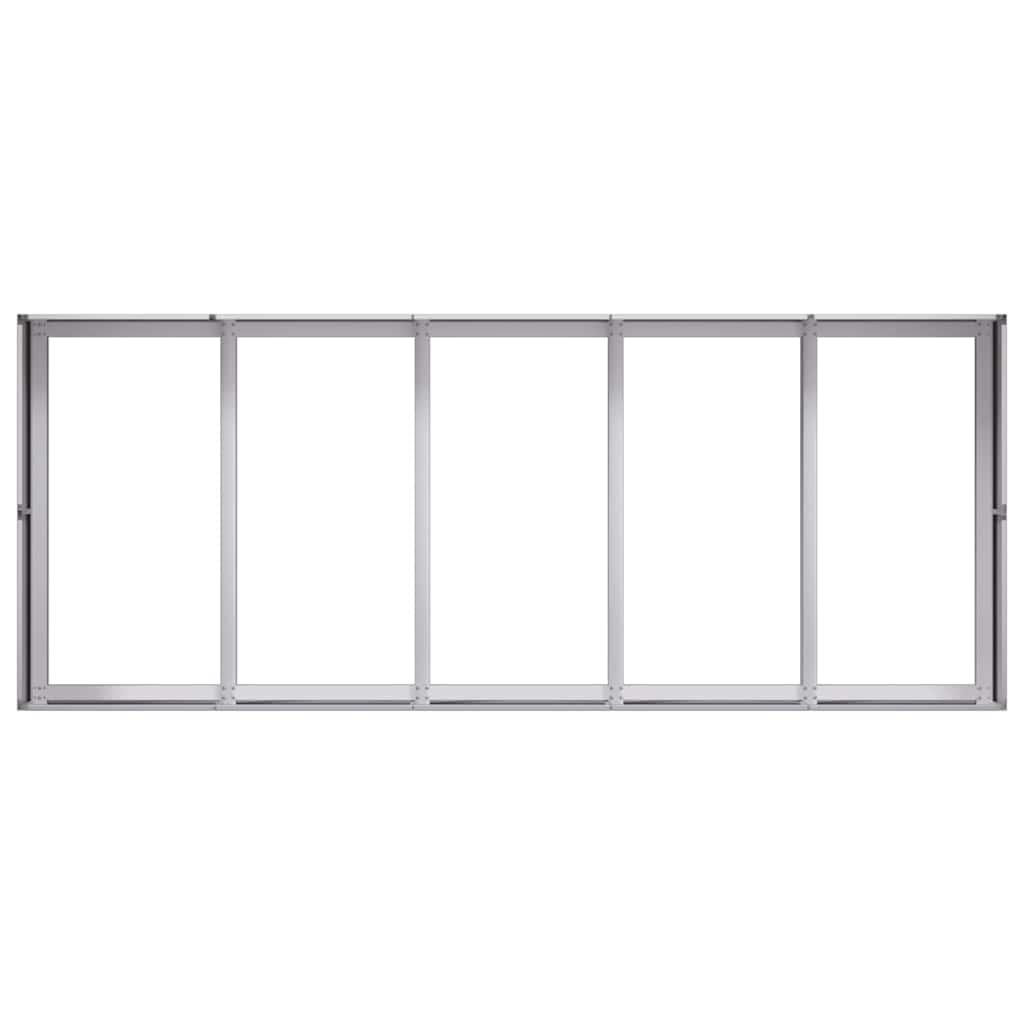 Planter 200x80x40 cm Galvanised Steel
