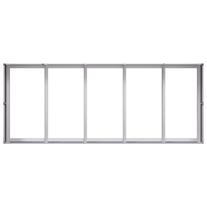 Planter 200x80x40 cm Galvanised Steel