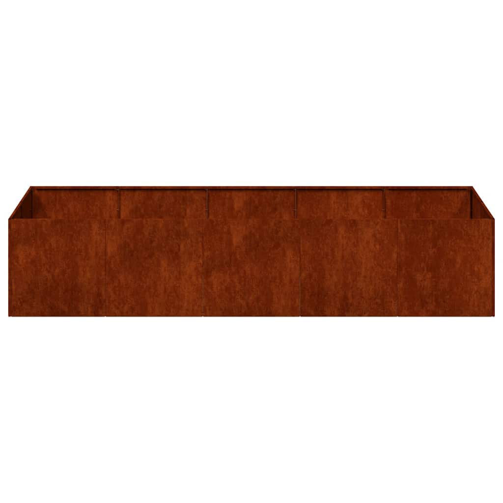 Planter Rusty 200x80x40 cm Weathering Steel