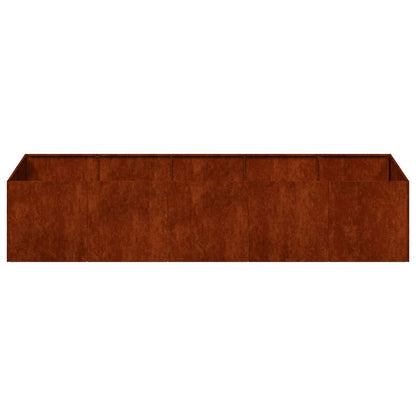 Planter Rusty 200x80x40 cm Weathering Steel