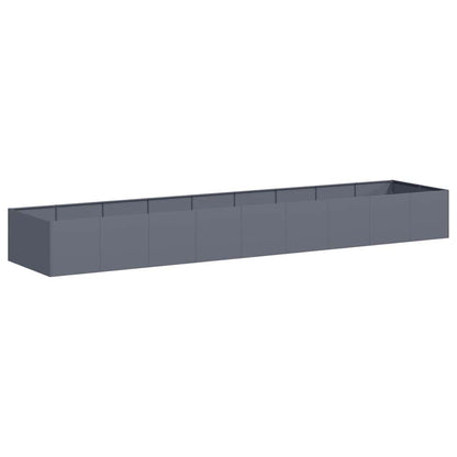 Planter Anthracite 360x80x40 cm Steel