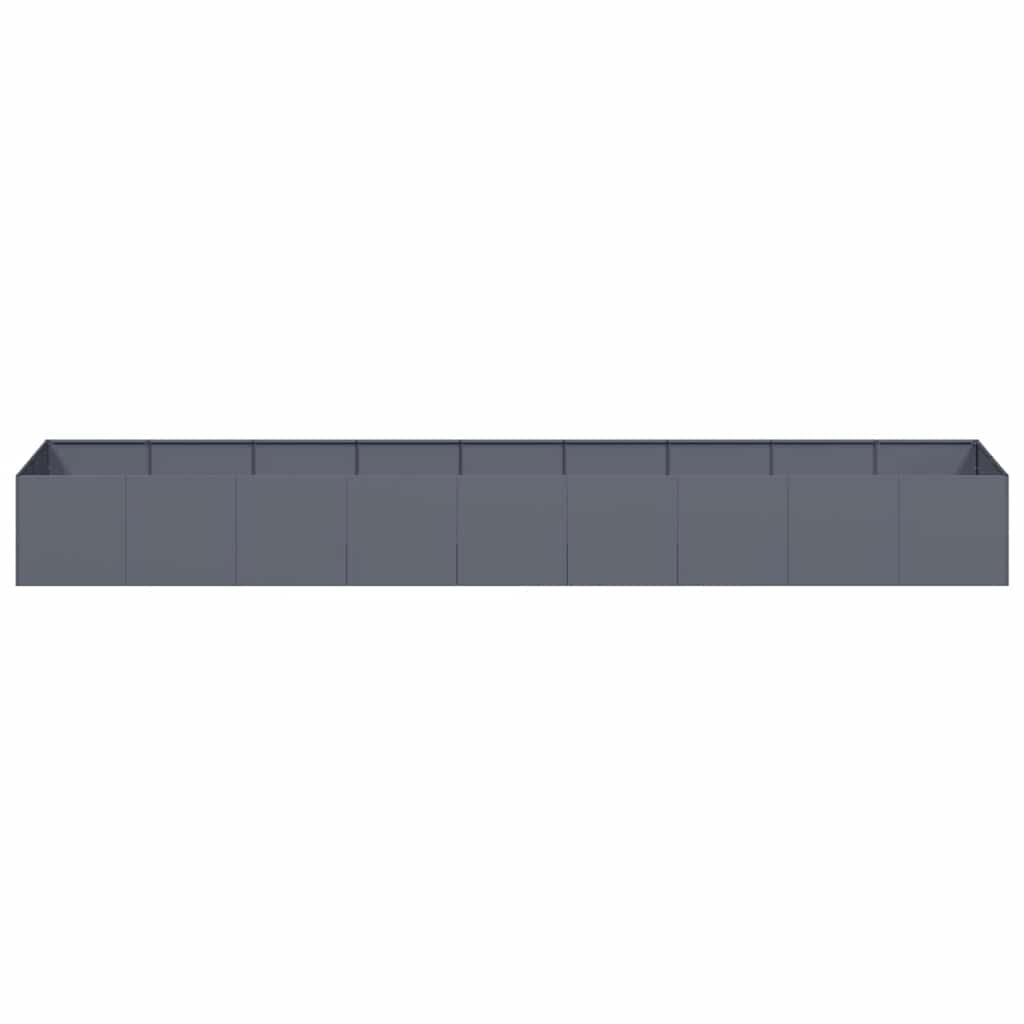 Planter Anthracite 360x80x40 cm Steel