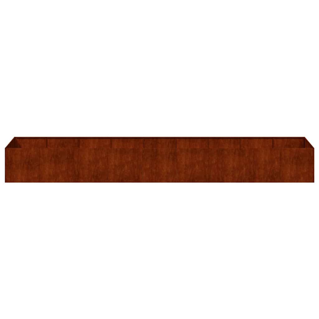 Planter Rusty 360x80x40 cm Weathering Steel