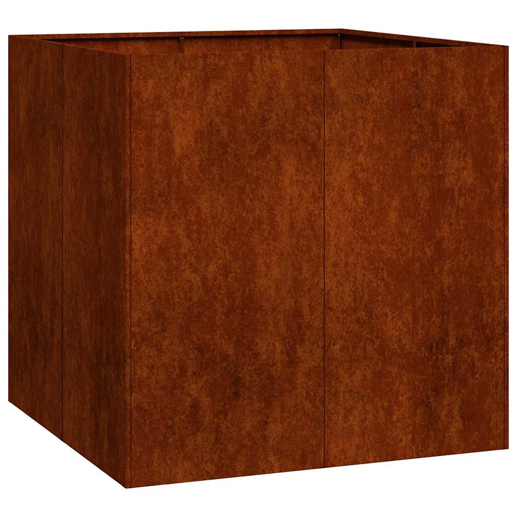 Planter Rusty 80x80x80 cm Weathering Steel