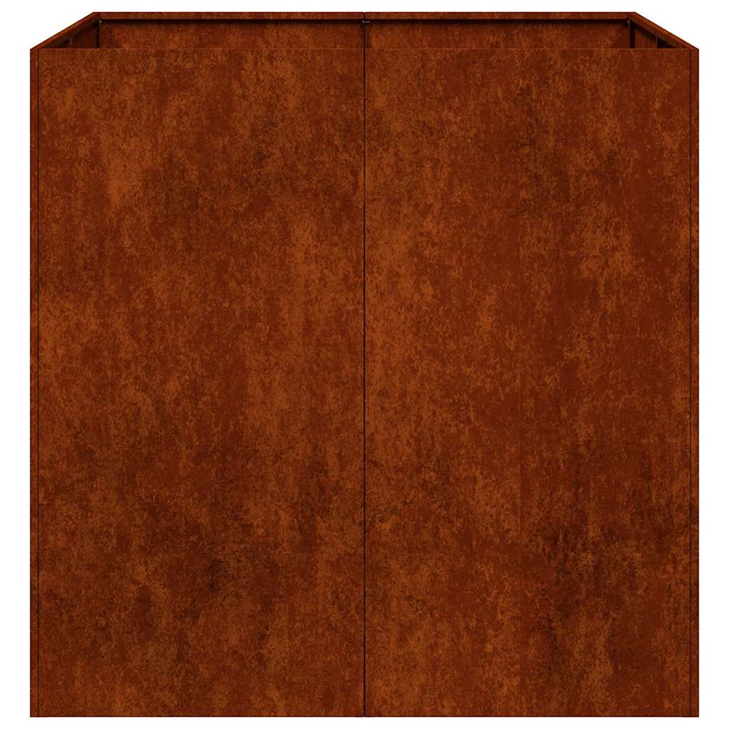 Planter Rusty 80x80x80 cm Weathering Steel