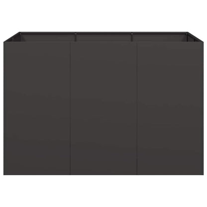 Planter Black 120x80x80 cm Steel