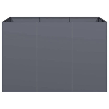 Planter Anthracite 120x80x80 cm Steel