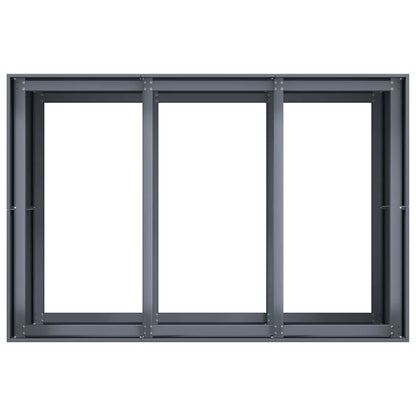 Planter Anthracite 120x80x80 cm Steel