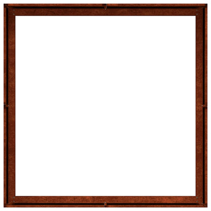 Garden Planter Rusty 100 x 100 x 30 cm