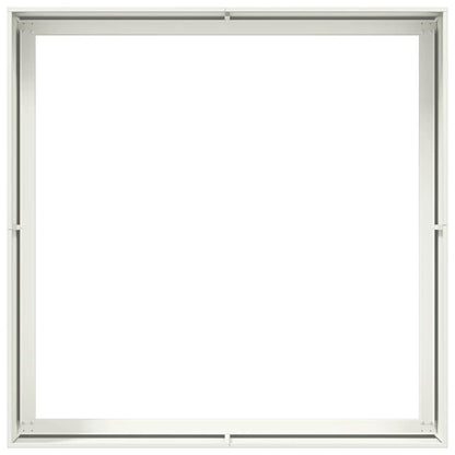 Planter White 100x100x40 cm Steel