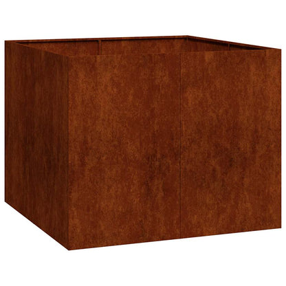 Garden Planter Rusty 100 x 100 x 80 cm