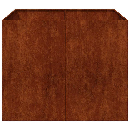 Garden Planter Rusty 100 x 100 x 80 cm