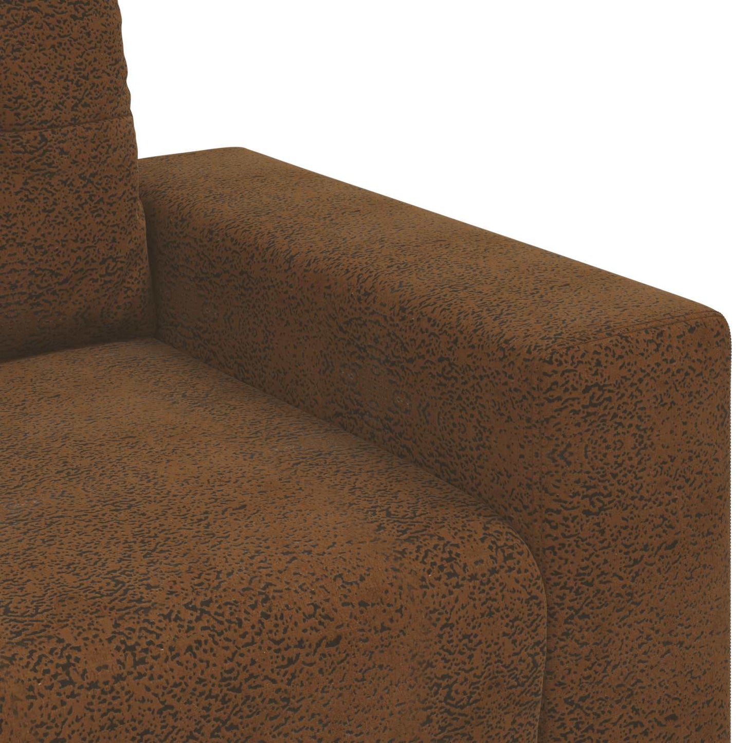 Sofa 3 pcs Brown Artificial Leather