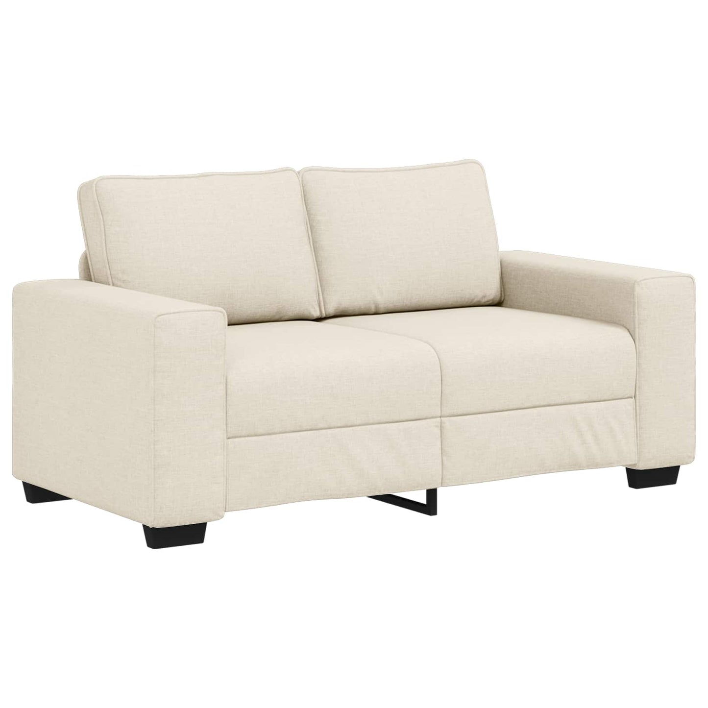 Sofa 2 pcs Beige Linen
