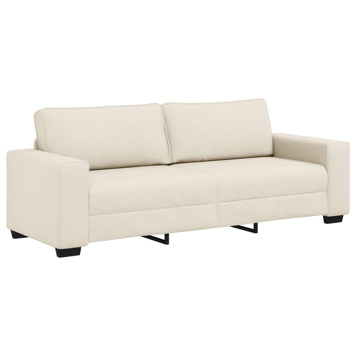 Sofa 2 pcs Beige Linen