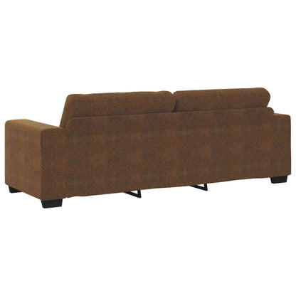 Sofa 2 pcs Brown Fabric