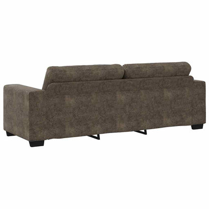 Sofa 2 pcs Dark Grey Fabric