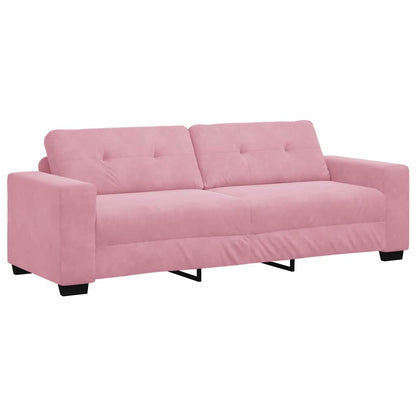 Sofa 2 pcs Pink Fabric