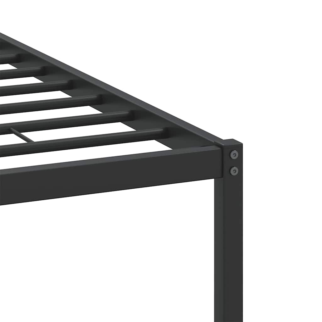 Bed Frame without Mattress Smoked Oak 137x190 cm Engineered Wood