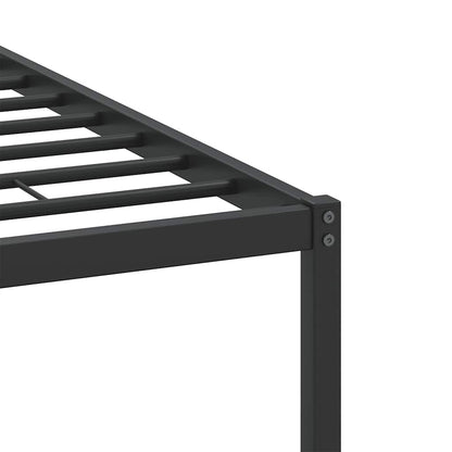 Bed Frame without Mattress Smoked Oak 137x190 cm Engineered Wood