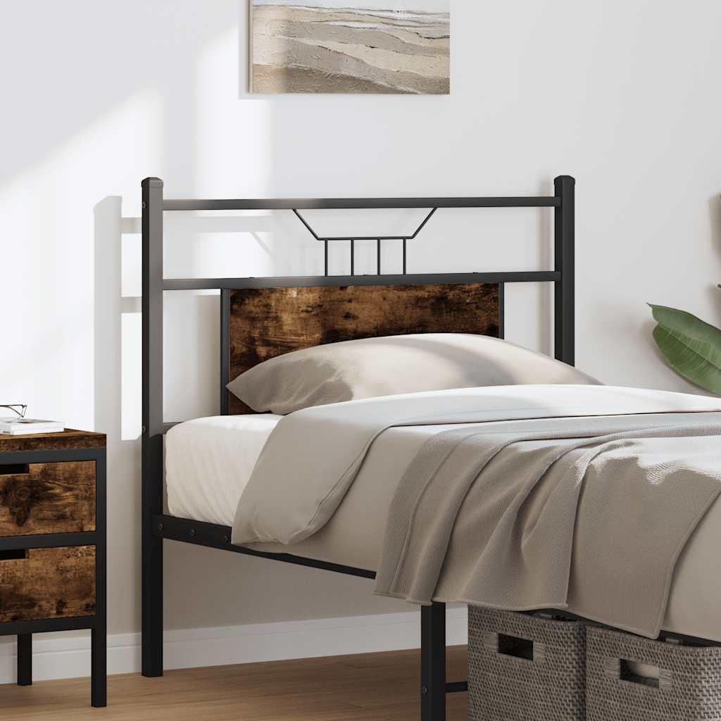 Replace Headboard Smoked Oak 80 cm Engineered Wood and Steel