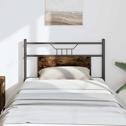 Replace Headboard Smoked Oak 80 cm Engineered Wood and Steel