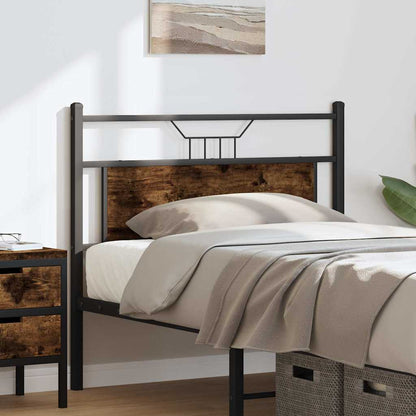 Replace Headboard Smoked Oak 100 cm Engineered Wood and Steel