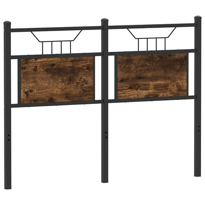 Replace Headboard Smoked Oak 120 cm Engineered Wood and Steel