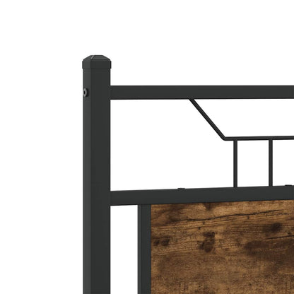 Replace Headboard Smoked Oak 120 cm Engineered Wood and Steel