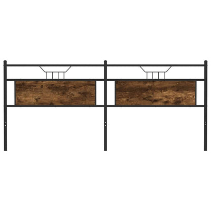 Replace Headboard Smoked Oak 193 cm Engineered Wood and Steel