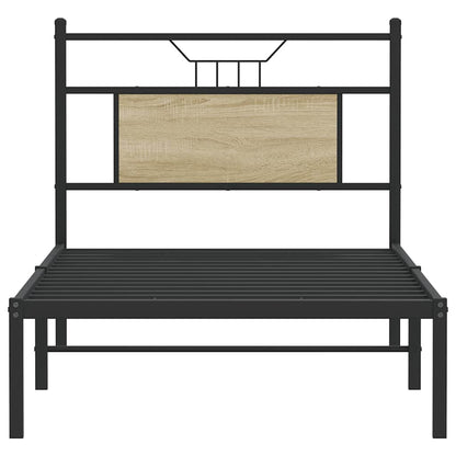 Bed Frame without Mattress Sonoma Oak 80x200 cm Engineered Wood