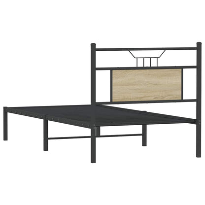 Bed Frame without Mattress Sonoma Oak 90x190 cm Single Engineered Wood