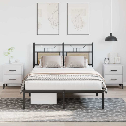 Bed Frame without Mattress Sonoma Oak 120x200 cm Engineered Wood