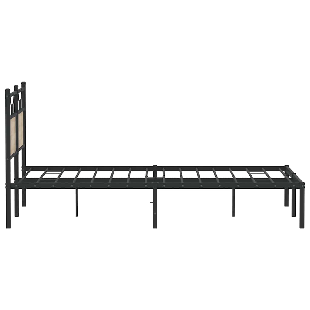 Bed Frame without Mattress Sonoma Oak 150x200 cm King Size Engineered Wood