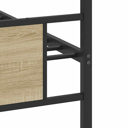 Bed Frame without Mattress Sonoma Oak 80x200 cm Engineered Wood