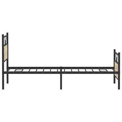 Bed Frame without Mattress Sonoma Oak 107x203 cm Engineered Wood