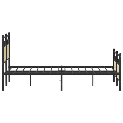 Bed Frame without Mattress Sonoma Oak 140x200 cm Engineered Wood